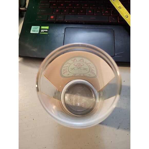 Vintage Ballantine XXX Ale Beer Glass 5" Red/Green Logo Barware Collectible - Picture 4 of 7